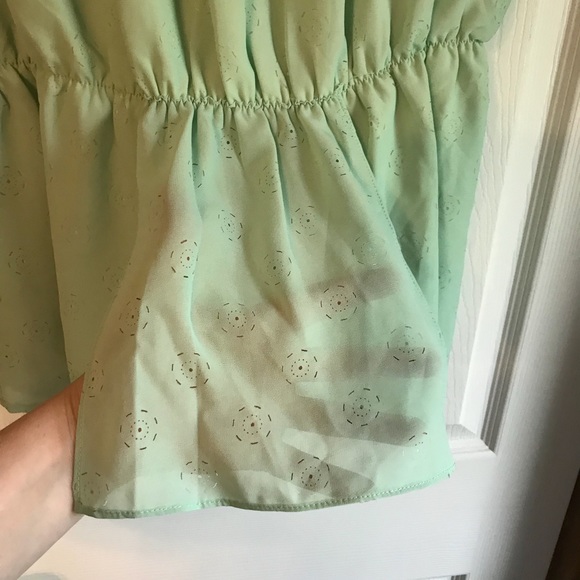 UNDER SKIES Mint Green Peplum Tank - Picture 5 of 8